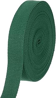 QUARKZMAN Cotton Strap 1 Inch 11 Yard Polyester Cotton Fabric Tape Twill Tape for Crafts and Crafts,
