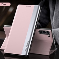 Luxury Leather Plating Flip Case For Samsung Galaxy S23 FE Magnetic Book Stand Back Cover For Samsun