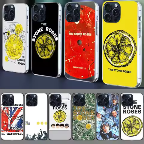 The Stone-R-Roses Clear Phone Case For Iphone 17 Air 16 Pro Max 15 Pro 14 Plus 17E 16E 11 13 12 Mini