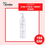 MEDSKIN 3-IN-1 FACE + BODY WASH 150G / 500G + 150G