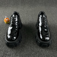 Prada普拉達樂福鞋黑色齒輪厚底鞋 尺碼38