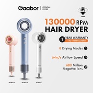 Gaabar 1400W High-Speed Hair Dryer 130K RPM Brushless Motor Lightweight Portable HD-M01