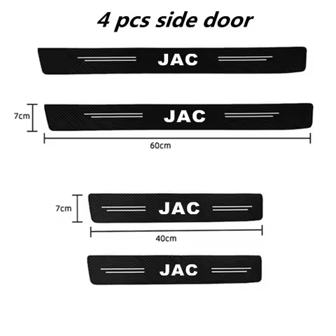 Carbon Fiber Car Door Threshold Sticker Auto Trunk Protective Strip For JAC S2 J3 Board JS2 S3 J2 S5