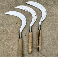 Promo Isi 2 Arit Toro wangkil plat baja-sabit rumput baja super tajam-Pacul mini garuk tanah rumput