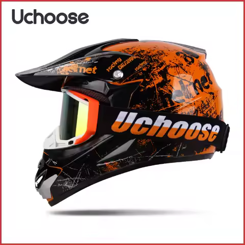 UCHOOSE Motorcycle Helmet Professional Motocross Off Road Helm Children Off-road Casque Capacete De 