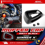 Exhaust Cover/ Muffer Cap I Matt Black for Winner X HONDA