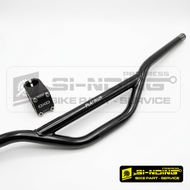 PAKET STANG STEM Sunrise Diameter 22.2 Handlebar Sepeda Sunrise Bar Sun Rise Handle Bar Hitam MTB BM