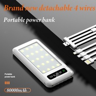 wlk Free shipping portable 10W mobile power supply 80000mAh high power two-way fast charging mobile phone emergency power supply new Power Banks