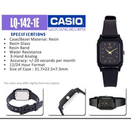 Casio LQ-142-1E Black Resin Strap Watch