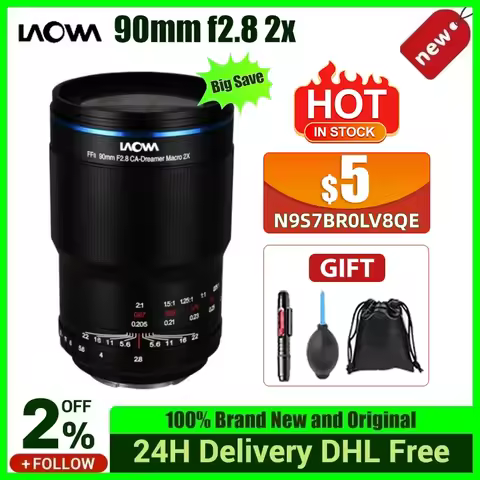 Venus Optics Laowa 90mm f/2.8 2x Ultra Macro APO Lens for Sony E for Canon RF for Leica L Nikon Z