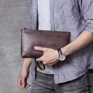 Unisex Genuine Leather Clutch Bag - Genuine Leather Handbag - Men's Handbag Genuine LeatherWanita
