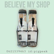 เครื่องทำสเลอปี้ 2โถ สีดำ (12ลิตรx2) ระบบดิจิตอล พร้อมส่ง
