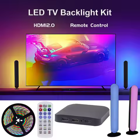 Ambilight TV Led Backlight 4K HDMI 2.0 Device Fancy LEDS Sync Box With Remote Control And Light Bar 