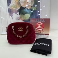 Chanel 香奈兒 24B 絲絨貝殼包 芯片款