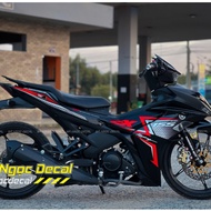 Removable sticker for Exciter155 Ex155 in Glossy Black