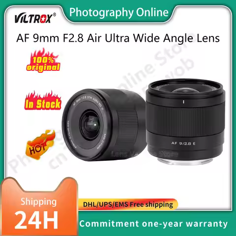 VILTROX AF 9mm F2.8 Air Ultra Wide Angle Lens APS-C for Fujifilm XT30 XT40 for Sony ZVE10 II A6500 A