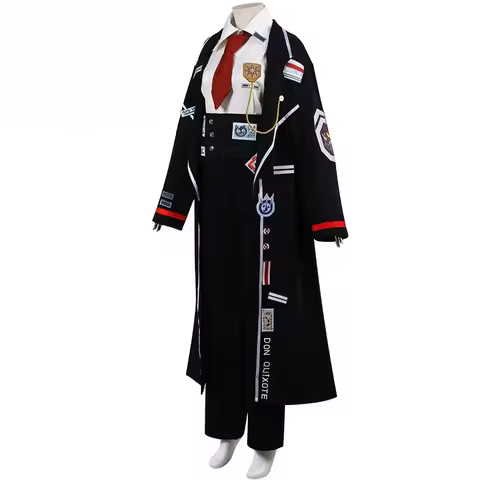 ✤✥✦Limbus Company Cosplay Costume Don Quixote Game Character Full Set Top Pants Coat Outfit Wig Man 