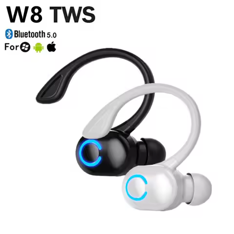 NEW TWS Earphone Bluetooth Wireless Bluetooth Headset Headphone Earbuds W8 Earphones Cellphones Game