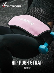 KCROSS Hip Push Belt Hip Bridge Belt Weight-bearing Hip Thrust Belt Hip Protection Gear Pad Women Fi