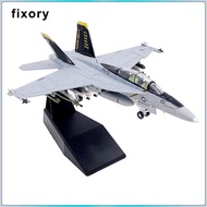 [fixory] 1/100th FA-18F Aircraft Fighter Model Airplane Model Office Decor Collection Ornament