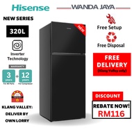 [FREE DELIVERY] Hisense 2 Door Inverter Refrigerator 320L Fridge RT328N4ABN Black | 420L RT439N4ABN 