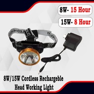 [EYE] 15W @ 30W CORDLESS RECHARGEABLE HEAD LIGHT / HEAD LAMP WITH 2 FUNCTION LED /LAMPU KEPALA ( 04E