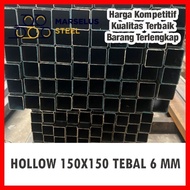 Besi Hollow hitam 150x150 Tebal 2.8mm - Order Pak Aryo