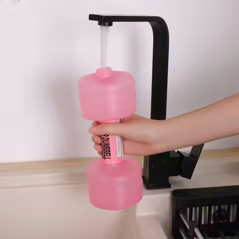 Max 1KG Dumbbell Water Cup Multifuntion Double Bottle Cap Water-filled Dumbbells Random Color Creati