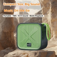 WJ-B19 Portable Bluetooth Speaker, 7W Loud Sound, 52mm Driver, TWS Pairing, FM Radio, TF/USB Play, 8