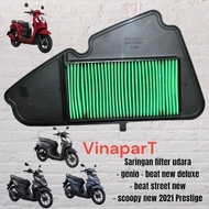 (HUA LI) GENIO AIR FILTER NEW STREET LEDBEAT SCOOPY NEW 2021 PRESTIGE K0Jdeluxe