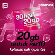 YES 5G VIP SIM 🔥 20GB + Unlimited Call | Pilih Nombor Cantik | Ready Stock MY