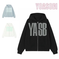 🇯🇵日本代購 YOASOBI YASB Rhinestone Logo Zip Hoodie jacket 外套