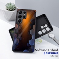 Samsung S21 S22 S23 S24 S25 S26 Ultra Glass Softcase |GM02| Samsung Case Cover | Mika hp S21ultra S2
