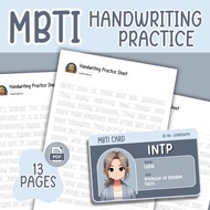 (PDF) handwriting practice book latihan tulisan cantik (mbti - intp)