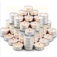 PRO🏠10PCS Tealight candle / small lilin 1-2hour unsencented plam