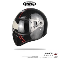 HBC Cakil Pilot Helmet CARBON MOTIF Import Premium