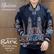 Pira bomber batik jacket with batik motif (unisex bomber jacket)