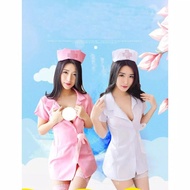 Sexy Nurse Costume + Headband Hat Lingerie Sexy Sleepwear Cosplay Nurse