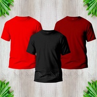 Plain t shirt men & women 100% cotton adult plain blank tshirt unisex  baju lelaki perempuan kosong 