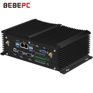 BEBEPC Industrial Mini PC Core 8250U I7 8550U 2 *DDR4 RAM 2 *Dual LAN HDMI WiFi 4G โมดูล Windows Linux Fanless คอมพิวเตอร์
