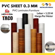 KAYU Pvc Sheet 0.3 Mm Supercon Upholstery Furniture Laminates Taco Homega Interior Woodgrain Solid Wood Motif