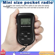 PP   Elderly-friendly Portable Radio Portable Radio with Lcd Display Portable Mini Fm Radio with Lcd Display and Stereo Headphone for Home Travel Battery-powered Digital Radio