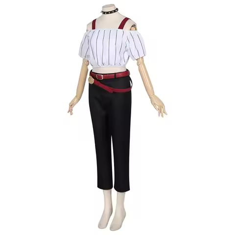 2026 Women Anime Kirara Hoshi Cosplay Off Shoulder Top Pants Set Costume Outfit Or Wig