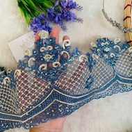 BORDERLACE SULAM MANIK SIMPLE TERKINI LACEMEWAH RENDA BAJU SESUAI UNTUK BAJU KURUNG DAN VEIL RIZARA 