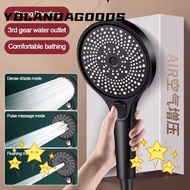 YOLA Shower Head, Large Panel High Pressure Water-saving Sprinkler, Useful 3 Modes Adjustable Handheld Multi-function Shower Sprinkler