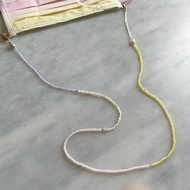 Minertés+日本古董珠系列－粉嫩色系眼鏡鏈/口罩鏈+
