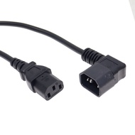 Right Angled Extension cable for LCD LED Mount TV IEC 320 C13 to C14 Male to Female Power Adapter 20