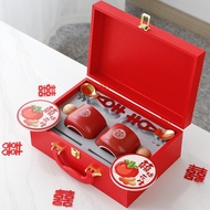 Wedding Ceramic Cup Pair Couple Couple Couple Wedding Water Cup Set Red Happy Character Coffee Cup w