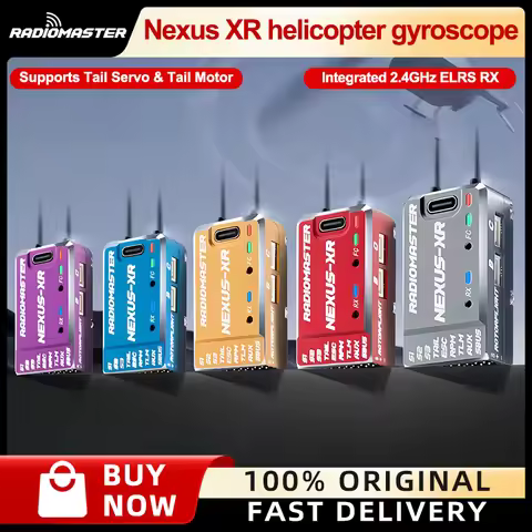 Radiomaster Nexus XR Helicopter gyroscope with built-in 2.4GHz ExpressLRS receiver CNC aluminum allo