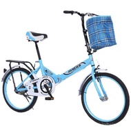 ❤Fast Delivery❤Folding Bicycle Portable20Adult Male and Female Bicycle Children Lady Self Student Bike Straight Hair